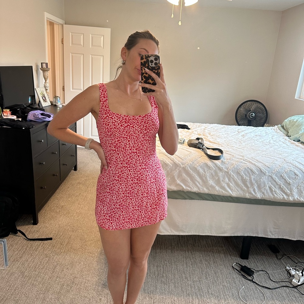 Princess Polly Red and White Mini Dress